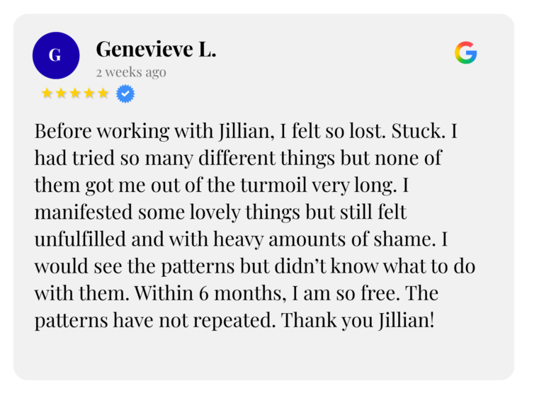 Jill Ogle Shadow Work Testimonial 9